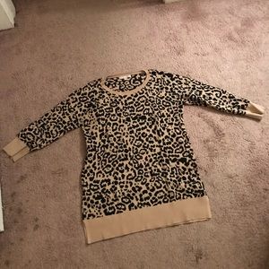 Leopard Print Banana Republic Sweater